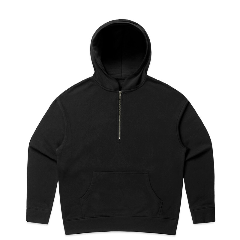 Women's Relax Half Zip Hood in Black